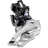Переключатель передний SHIMANO DEORE, M618-H, для 2x10, верхний хомут (34,9 с адаптером 28,6/31,8), верхняя тяга, черный IFDM618HTX6